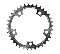 TA Specialites - Plateau Syrius 11 - 36 dents 5 branches BCD 110 mm pour Shimano - Noir
