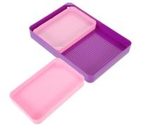 Plateau Diamant Rose en Plastique Entonnoirs pour Strass | Rangement Grosse Capacité, Organise Perles et Pierres, pour Nail Art et Tri Soigné des Perles