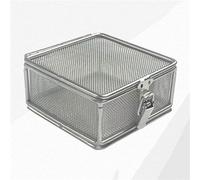 Plateau D'Instruments Et Paniers Perforés à Maille Plateau de Stérilisation, Panier de Désinfection en Acier Inoxydable Médical 304 avec Couvercle en Acier Inoxydable, Pour Hôpital Chirurgical, WWFK
