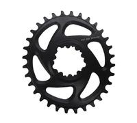 First Direct Mount Oval 0 Mm Offset Chainring Noir 32t