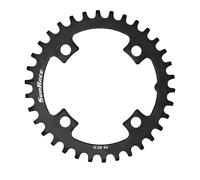 Sunrace Mx04 104 Bcd Chainring Argenté 34t Black