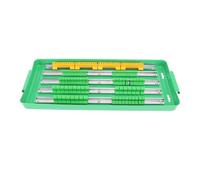 Plateau d'organisateur à douille portable | Rail en aluminium avec système de roulement à double | Porte-sécurisé pour les prises/bits/outils | Poignée ergonomique, ABS +