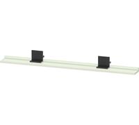 Plateau Duravit Sivida, support noir diamant mat, 1200 x 115 x 35 mm,