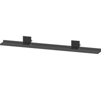 Plateau Duravit Sivida, support noir diamant mat, 1200 x 115 x 35 mm,