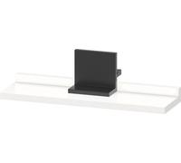 Plateau Duravit Sivida, support noir diamant mat, 400 x 115 x 35 mm,