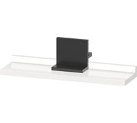 Plateau Duravit Sivida, support noir diamant mat, 400 x 115 x 35 mm,