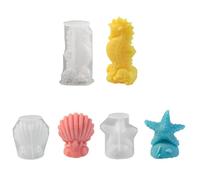 Plateau élégant en silicone marin en silice chaste en résine pour supports décoratifs et conteneurs de rangement