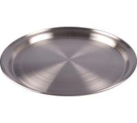 Plateau en acier inoxydable 35cm Plateau de service Plateau de petit déjeuner Plateau décoratif Plateau à bougies