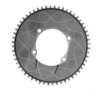 Plateau en alliage d'aluminium BCD110 mm à 4 boulons, profil de dents étroites et larges, pour route à vitesse unique usinée CNC, design anti-chute, compatible avec R7000 R8000 (56T)
