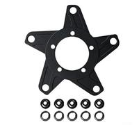 Plateau en alliage d'aluminium pour moteur d'entraînement, plaque d'adaptation 104BCD 4 griffes/130BCD 5 griffes, support de pignon fraisé CNC pour électrique (quatre trous)