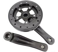 Plateau en aluminium et manivelle carrée conique de 140 mm pour vélos de jeunesse offrant un transfert de puissance fiable et une polyvalence d'engrenage (30T)