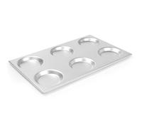 Plateau en aluminium Hendi 808740 GN 1/1, formes rondes, 125 mm, 530 x 325 mm
