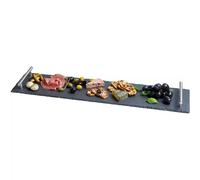 Plateau en ardoise avec poignées en inox 60x15 cm KitchenCraft