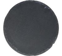 Plateau en ardoise ronde Lacor 25 cm Noir TU