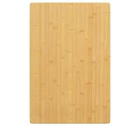 Plateau en bambou 40 x 60 x 2,5 cm respectueux de l'environnement, durable, parfait pour la salle à manger, les travaux manuels ou la décoration de la maison, finition naturelle, légère, polyvalente