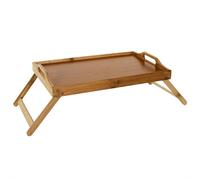 Plateau sur pieds en bambou 45 x 30 cm Beige G