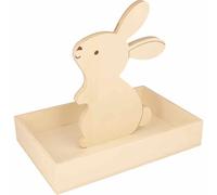 Plateau en bois avec lapin - 25 x 17 x 4,5 cm Artemio