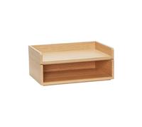 Plateau en bois clair beige - Hübsch, Afour - 33x22x15 cm