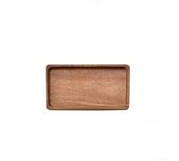 Plateau en bois conçu pour une utilisation en intérieur avec présentoir à fruits et petits articles de rangement sur commode ou table d'appoint (petit)