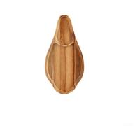 Plateau en bois d'acacia avec poignée pour servir du fromage, des collations et des fruits, parfait pour la salle à manger, une utilisation en extérieur et le divertissement (S)