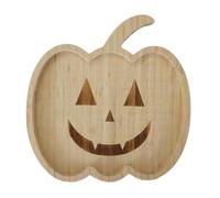 Plateau En Bois De Citrouille D'Halloween, Plateau De Service En Bois, Planche De Charcuterie Fantôme De Citrouille D'Halloween, Plateau En Bois D'Halloween Pour Fruits, Biscuits, Saucisses, Fournitur