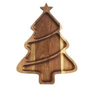 Plateau en bois de Noël Planche apéritive pour cuisine de style champêtre | Planches à charcuterie de Noël en bois pour bonbons, biscuits, desserts, amuse-bouches, fromage, alime