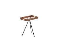 Plateau en bois de pin recyclé beige, de service, léger - Chehoma, Utah - 45x35x58 cm