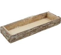 Plateau en bois écorce d'arbre Décoration naturelle 40x15x5cm 3pcs