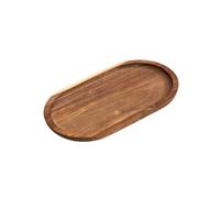 Plateau en Bois Imperméables, Assiette Creuse Antidérapant Huile Végétale, Plat à Fruits Apéritif à Bord Relevé, pour Service de Table, Goûter et Décoration, Fruits, Noix, Desserts, Boissons