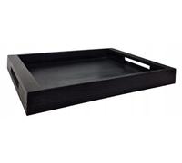 PLATEAU EN BOIS NOIR pour servir serveur 45x35 pin