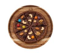 Plateau en Bois - Planche de Service et Charcuterie pour Snacks | Plateau Décoratif pour Table Basse et Cuisine | 29,5x29 Vaisselle Polyvalente - pour Fromage Fruits Décoration Maison