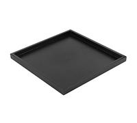 Plateau en bois plateau à thé rectangulaire plateau de rangement plateau de rangement plateau en bambou plateau à dessert noir carré thé café collation plateau de service pour cuisine