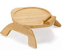 Plateau en bois pour canapé,Support pour téléphone portable,Assiette à fruits en bois,Accessoires d'artisanat en bois,Présentoir décoratif pour la maison