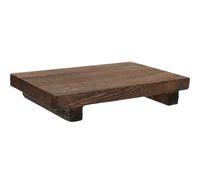 Plateau en Bois Rustique pour Salle de Bain, Porte-savonnette | Grand Format Brun Vintage, pour Plante ou Savonnette, Usage Maison et Hôtel, Support Compact et Polyvalent