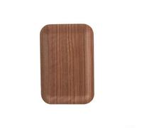 Plateau en bois rustique pour un usage quotidien, parfait pour la maison, le jardin et le studio (noyer noir, 68,6 x 45,7 cm)