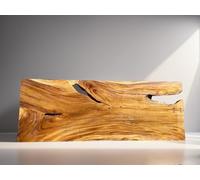 Plateau en bois tropical - Plateau de table massif en bois d'arbre de pluie Plateau 10 - 285x107x7 cm