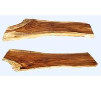 Plateau en bois tropical - Plateau de table massif en bois d'arbre de pluie Plateau 11 - 250x115x9 cm