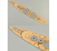 Plateau en bois Wnew pour Tamiya 78011 Échelle 1:350 Modèle britannique HMS Prince de Galles avec chaîne d'ancrage
