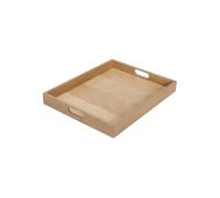Plateau en chêne massif beige, polyvalent - Hübsch, Structure - 45x35x5 cm