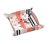 Plateau en cuir Art Line Sakura pour clés, montres, bijoux, pièces de monnaie, bonbons