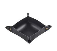 Plateau en cuir Plateau à rouler en PU 200 * 200 mm, petit format, cuir, for accessoires et outils de grinders(Black)