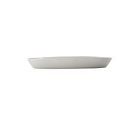 Plateau en grès blanc, allongé, émaillé - House Doctor, Pion - 38x19x5 cm