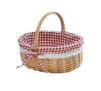 Plateau En Jacinthe Deau Décor Rétro Poubelle Extérieure Poubelles En Plein Air Plateau De Collation Décoration Dintérieur Panier De Pâques Tissé Sac à Main Fleuriste Enfant Bambou