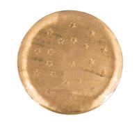 Plateau en métal Féerie or 25 cm - Table Passion - Or - Métal G