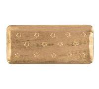 Plateau en métal Féerie or 26x12 cm Table passion