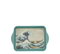 Plateau en métal Katsushika Hokusai, Grande Vague Kanagawa (21x14cm)