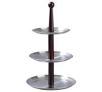 Plateau en métal pour cupcakes et fruits - En acier inoxydable - Pour organiser des événements spéciaux