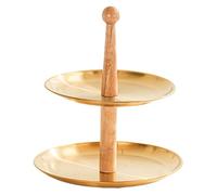 Plateau en métal pour cupcakes et fruits - En acier inoxydable - Pour organiser des événements spéciaux