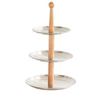 Plateau en métal pour cupcakes et fruits - En acier inoxydable - Pour organiser des événements spéciaux