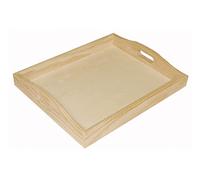 Plateau en pin Massif 30 x 24 x 4 cm.